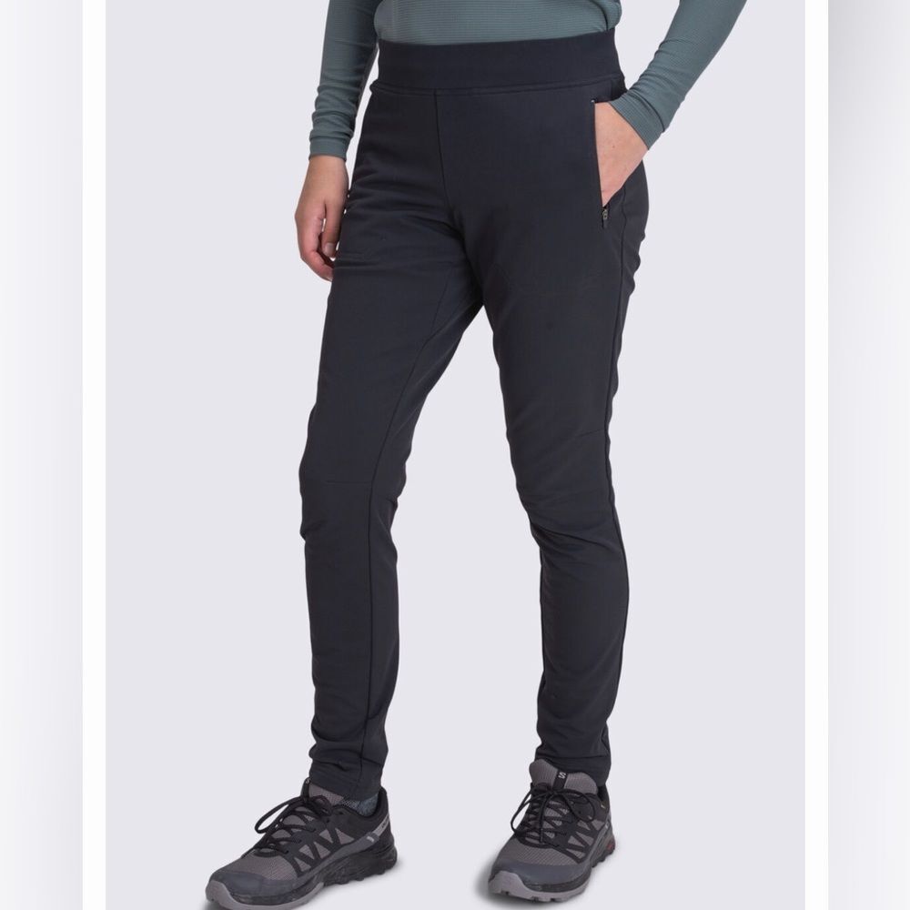 Macpac Women's Winter Hike Tight Softshell Pants Black Sz 8